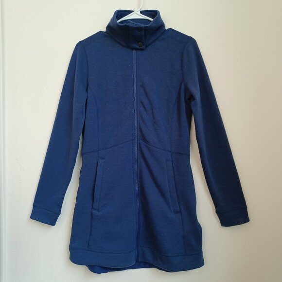 Marmot Jacket Full Zip Navy Blue Plush High Neck Womens size Small - Picture 6 of 15